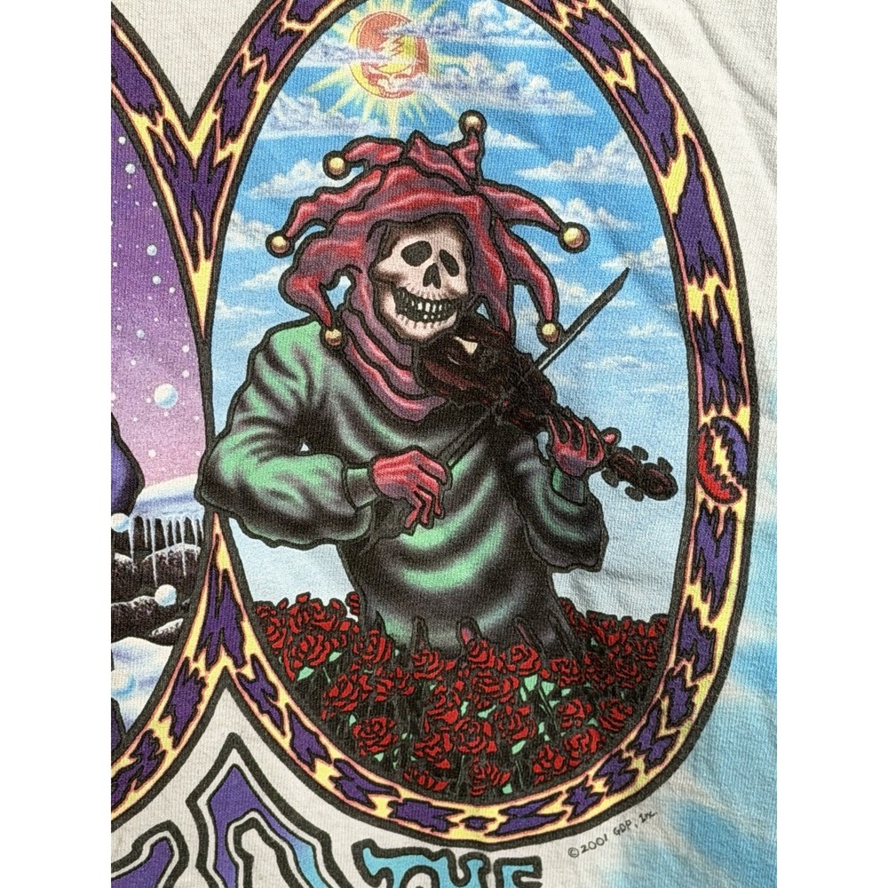 VTG 2001 GRATEFUL DEAD T-SHIRT LIQUID BLUE SEASONS OF THE DEAD TIE DYE 2XL 276 - Picture 9 of 11